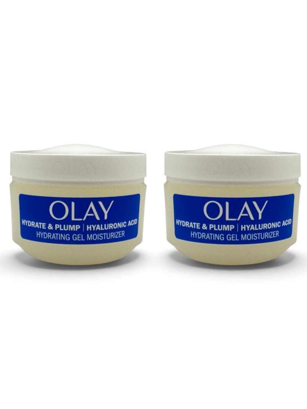 2 Pack Olay Hydrate & Plump Hyaluronic Acid Hydrating Gel Moisturizer 2 oz Each